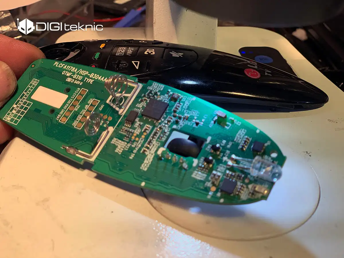 تعمیر ریموت کنترل تلویزیون 3 lg tv remote control repair 2
