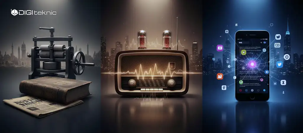 سیر تحول رسانههای جمعی از گذشته تا امروز