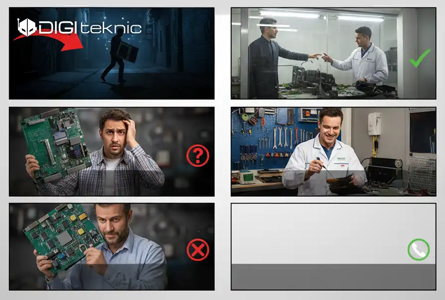 معیارهای تشخیص مرکز تعمیرات غیراستاندارد و واسطه