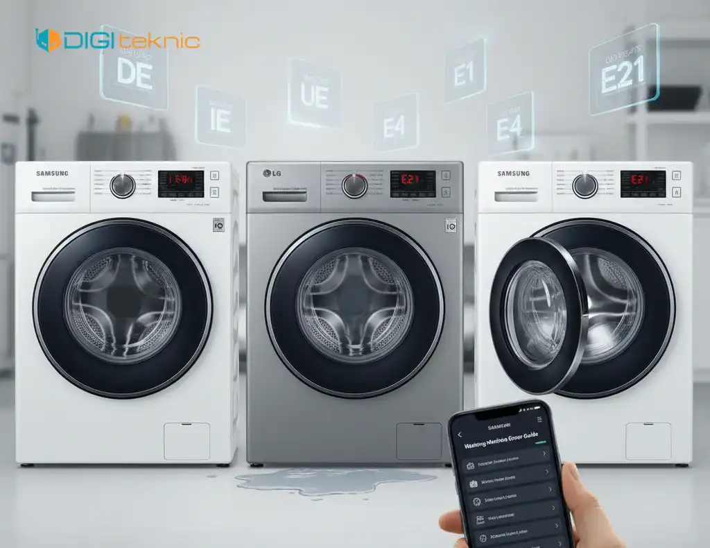 ارورهای رایج ماشین لباسشویی