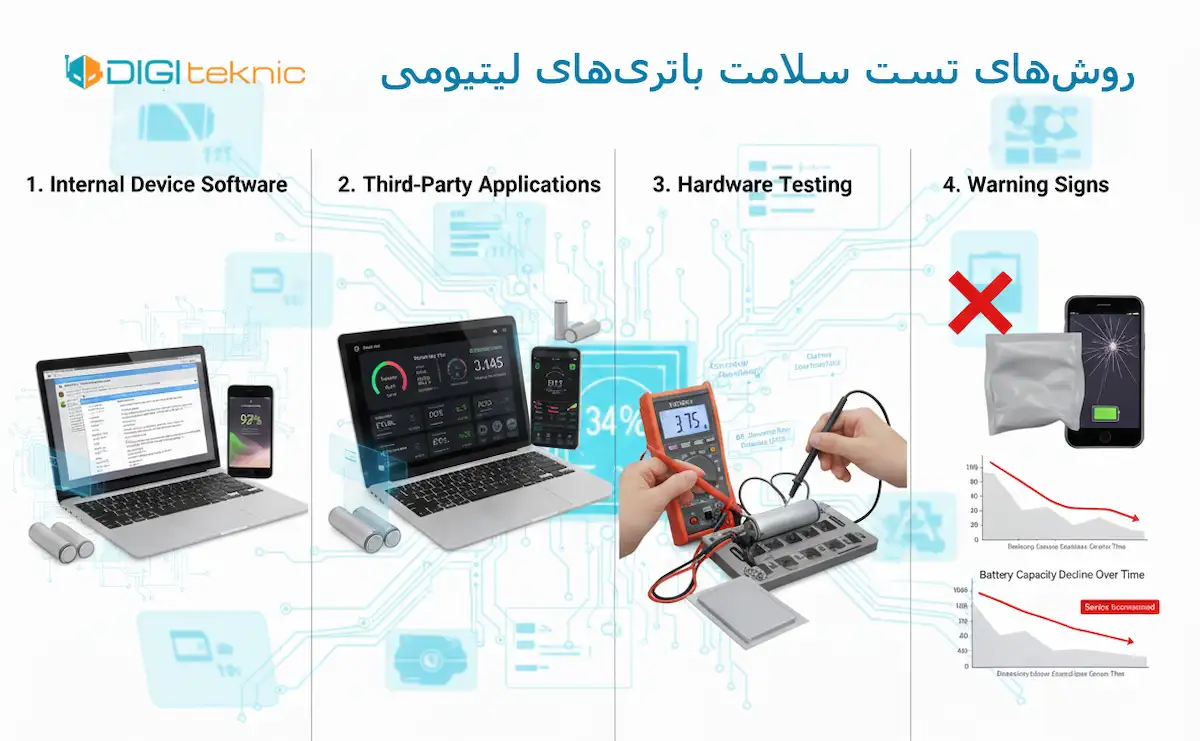 روشهای تست سلامت باتریهای لیتیومی
