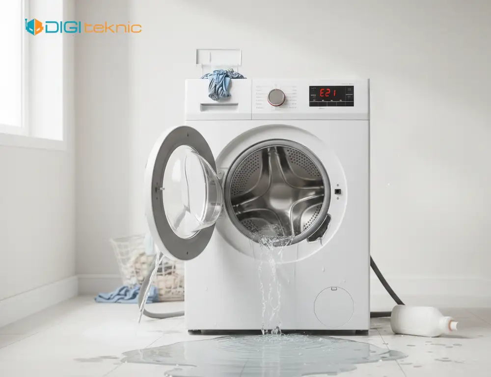 نشتی آب از ماشین لباسشویی