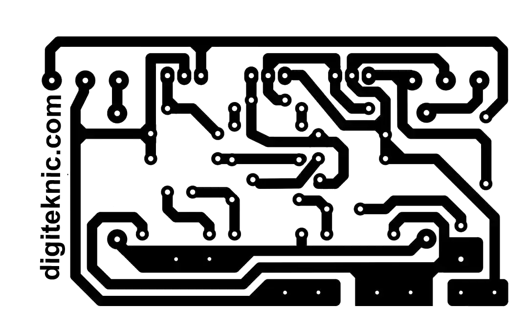 مدار PCB آمپلی‌فایر قدرتمند 150 وات با 2SC5200 و 2SA1943