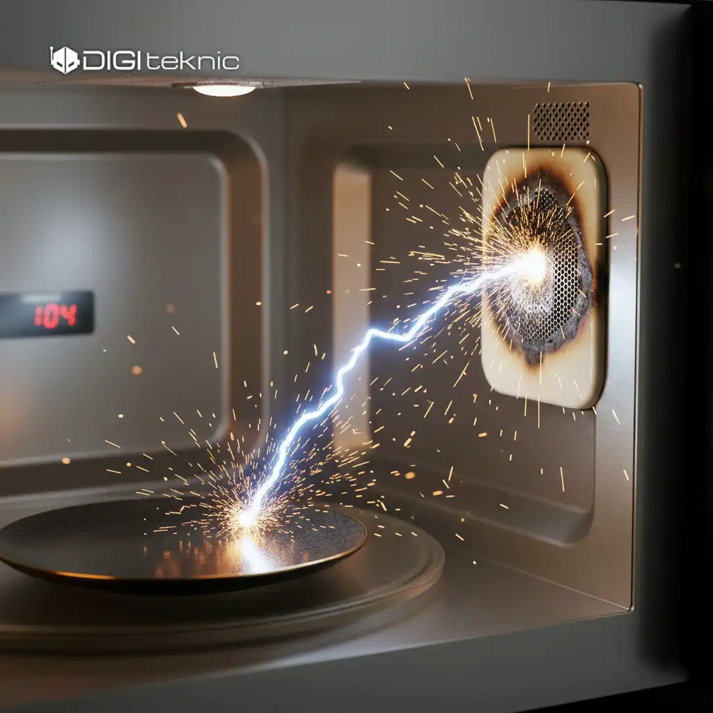 دلایل جرقه زدن ماکروفر چیست