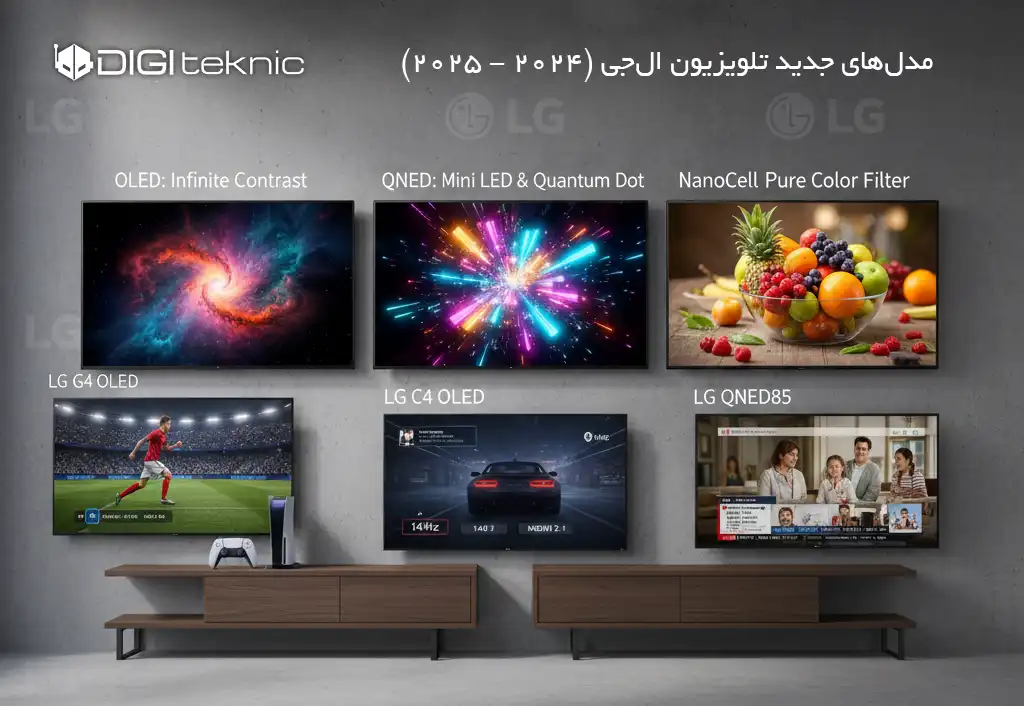 مدل‌های جدید تلویزیون ال‌جی (۲۰۲۴ - ۲۰۲۵)